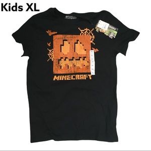 Kids XL Unisex Minecraft Halloween Pumpkin Bats